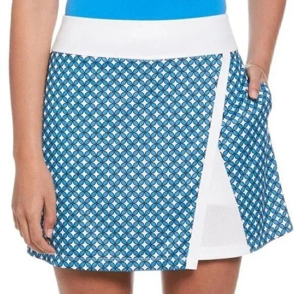 Callaway TrueSculpt Women's Tennis Skort Golf Skirt Blue Sea Star - Size XL - Picture 1 of 12